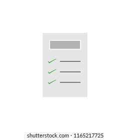 Delivery document isolated color icon, vector illustration design. Logistics collection.