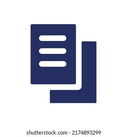 Icono de Ui glifo negro de documentos de entrega. Copia de la factura de carga. Servicio de envío. Diseño de interfaz de usuario. Símbolo de silueta en el espacio blanco. Pictograma sólido para web, móvil. Ilustración vectorial aislada