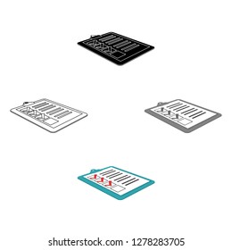 Delivery documents. Logistics and delivery single icon in cartoon style isometric vector symbol stock illustration web.