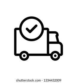 Delivery Done Line Icon