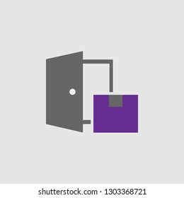 Delivery, door icon. Element of Delivery and Logistics icon for mobile concept and web apps. Detailed Delivery, door icon can be used for web and mobile