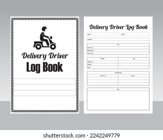 Delivery driver logbook kdp interior