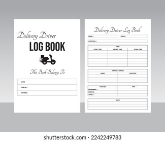 Delivery driver logbook kdp interior