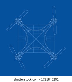 Entwurf des Lieferwagenkonzepts Vektorgrafik von 3d. Wire-Frame-Stil. Die Schichten sichtbarer und unsichtbarer Linien sind getrennt