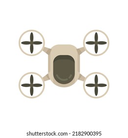 Delivery drone icon. Flat illustration of Delivery drone vector icon isolated on white background