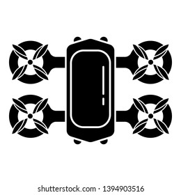 Delivery drone icon. Simple illustration of delivery drone vector icon for web design isolated on white background