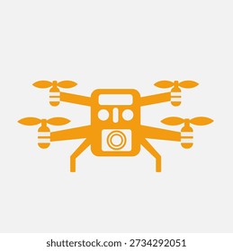 Lieferung Drone Logistik Icon Design