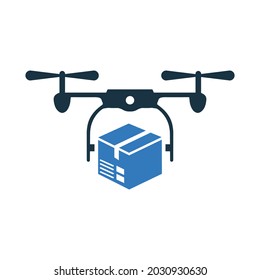 Entrega, drone, icono de envío. Gráficos vectoriales editables.