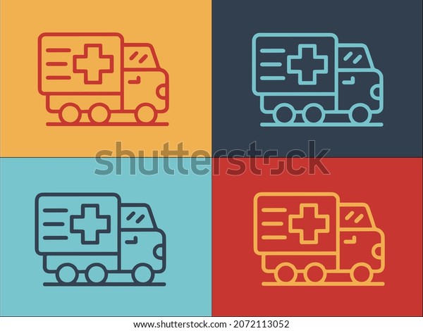 Delivery Drugs Van Logo Template,\
Simple Flat Icon of\
delivery,medical,health
