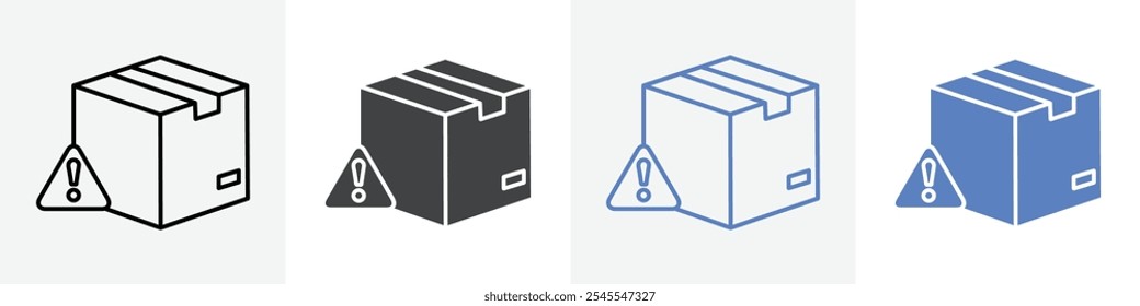 delivery error icon Group symbol or sign vector