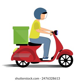 Delivery Fast Cartoon Flat Vector