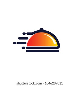 plantilla de logotipo del vector de comida rápida de entrega