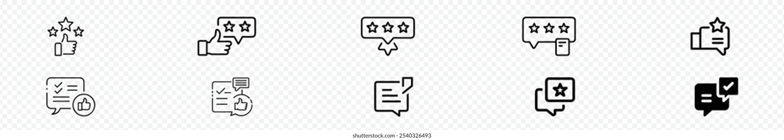 Delivery five stars review icons, Customer rating feedback, Thumb up pointing, Hand like sign and five stars rating. Positive feedback. Success, feedback, review, quality
