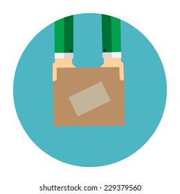 Delivery Flat Concept for Mobile Apps 