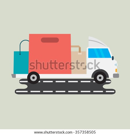 delivery flat design