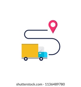 Delivery flat icon.