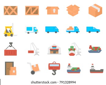 Delivery flat icon