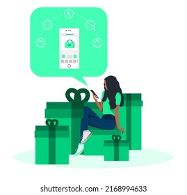 Delivery Flat Illustration, Cash on Delivery, Apps Delivery. Editable color. Let's Make your design easier