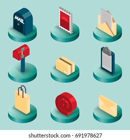 Delivery flat isometric set