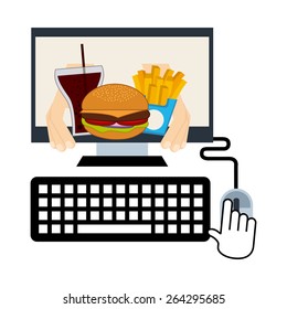 delivery food design, vector illustration eps10 graphic 