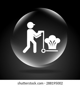 delivery food design, vector illustration eps10 graphic 