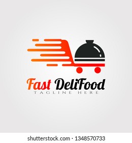 delivery food vector logo design,Restaurant food icon