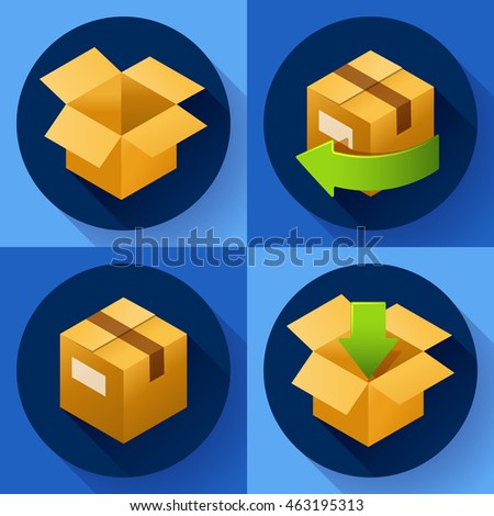 delivery free return gifts parcels shipping stock vector royalty freereturn