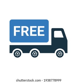 Delivery, Free shipment icon. Editable vector icon design is isolated on a white background.