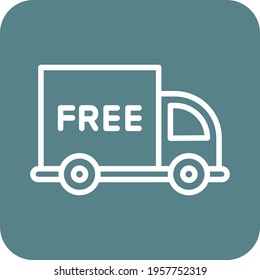 Delivery, free, shipping icon vector image. Can also be used for Delivery and logistics. Suitable for use on web apps, mobile apps and print media.