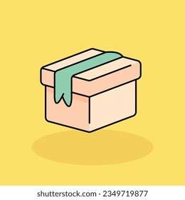 Delivery Free vector cartoon icon illustration. Coworking Space icon concept isolated . flat cartoon style