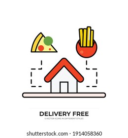 delivery free vector type icon