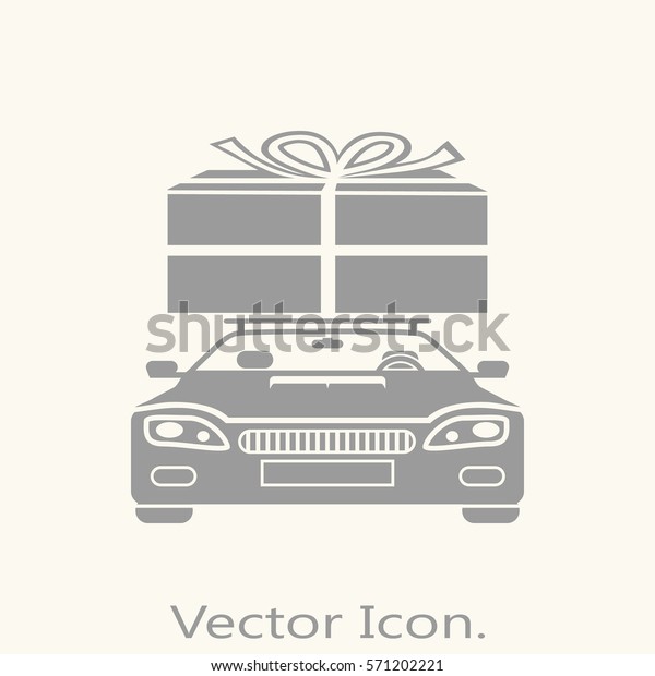Delivery gift icon\
isolated sign symbol and flat style for app, web and digital\
design. Vector\
illustration.