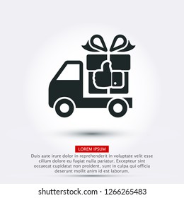 Delivery gift . icon. Vector  Eps 10