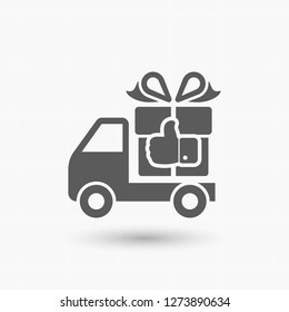 Delivery gift . icon. Vector  Eps 10