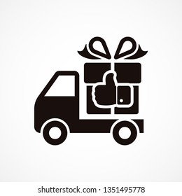 Delivery gift . icon. Vector  Eps 10
