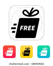 Delivery gift icon. Vector illustration.