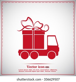 Delivery gift Vector illustration