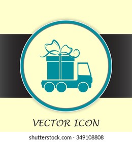 Delivery gift Vector illustration