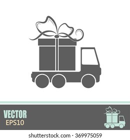 Delivery gift Vector illustration