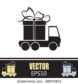 Delivery gift Vector illustration