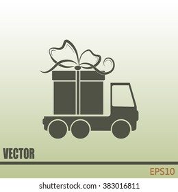 Delivery gift Vector illustration