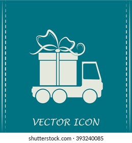 Delivery gift Vector illustration