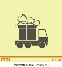 Delivery gift Vector illustration
