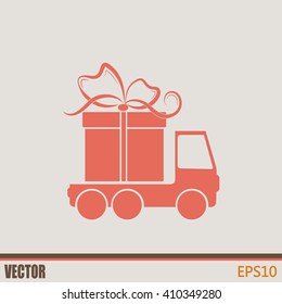 Delivery gift Vector illustration