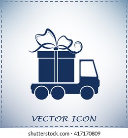 Delivery gift Vector illustration