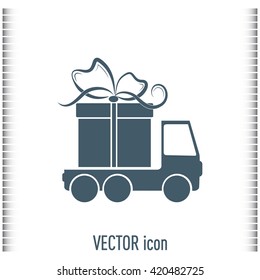 Delivery gift Vector illustration