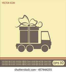 Delivery gift Vector illustration