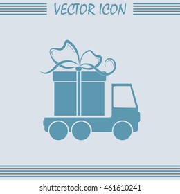 Delivery gift Vector illustration