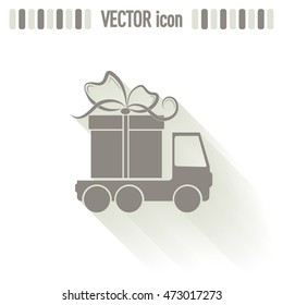 Delivery gift Vector illustration