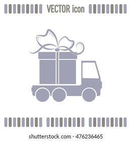 Delivery gift Vector illustration